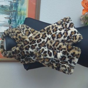 Calvin Klein leopard print scarf